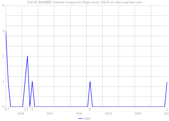 DAVID BARBER (United Kingdom) Page visits 2024 