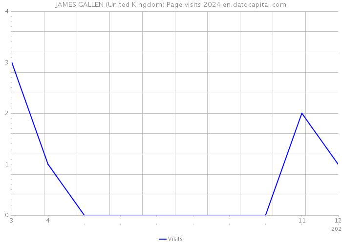 JAMES GALLEN (United Kingdom) Page visits 2024 