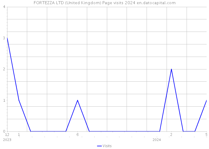 FORTEZZA LTD (United Kingdom) Page visits 2024 