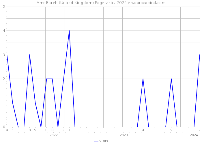 Amr Boreh (United Kingdom) Page visits 2024 