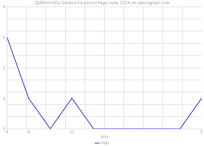 QUMAN AKLI (United Kingdom) Page visits 2024 