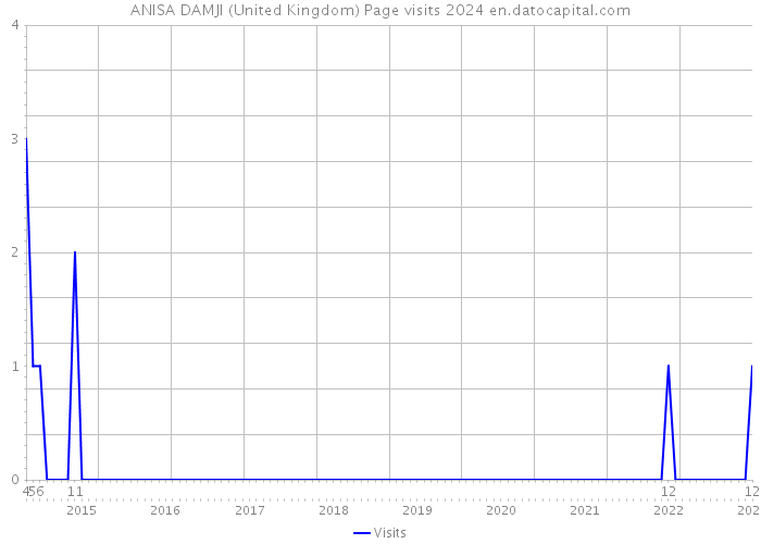 ANISA DAMJI (United Kingdom) Page visits 2024 
