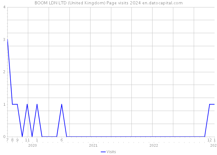 BOOM LDN LTD (United Kingdom) Page visits 2024 