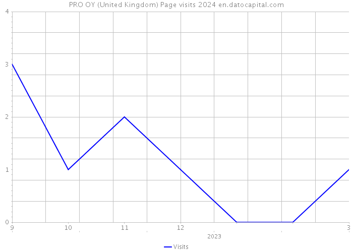 PRO OY (United Kingdom) Page visits 2024 