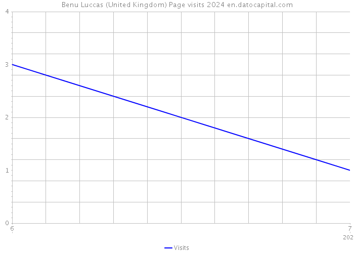 Benu Luccas (United Kingdom) Page visits 2024 