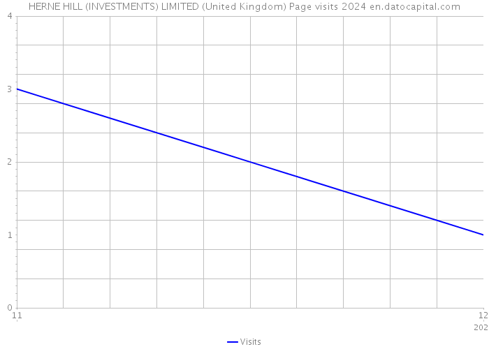 HERNE HILL (INVESTMENTS) LIMITED (United Kingdom) Page visits 2024 