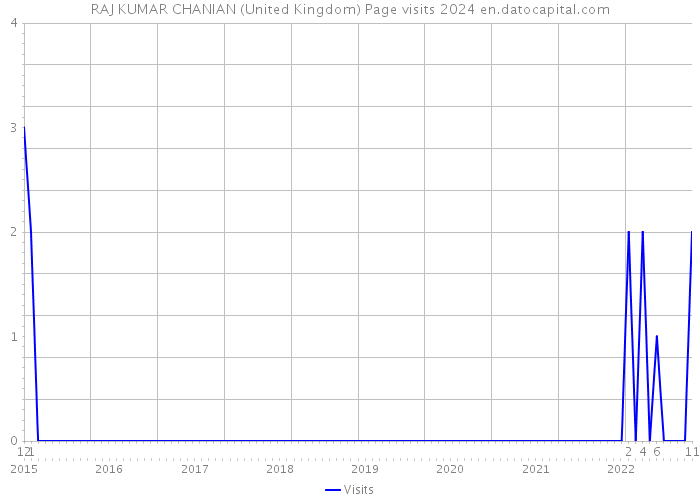 RAJ KUMAR CHANIAN (United Kingdom) Page visits 2024 