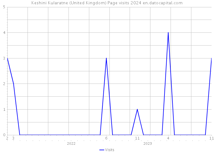 Keshini Kularatne (United Kingdom) Page visits 2024 