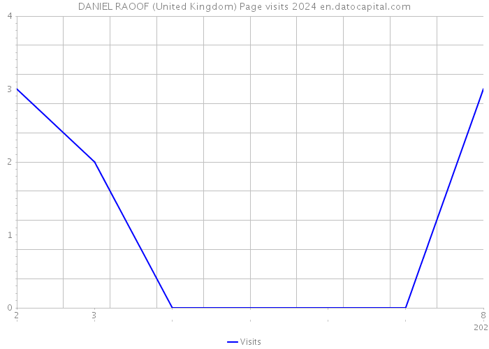 DANIEL RAOOF (United Kingdom) Page visits 2024 
