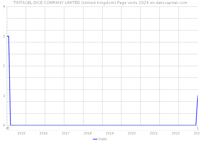TINTAGEL DICE COMPANY LIMITED (United Kingdom) Page visits 2024 