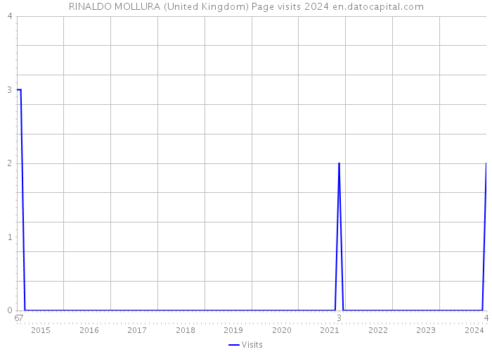 RINALDO MOLLURA (United Kingdom) Page visits 2024 