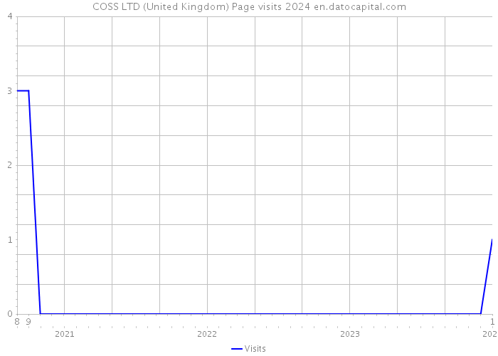 COSS LTD (United Kingdom) Page visits 2024 