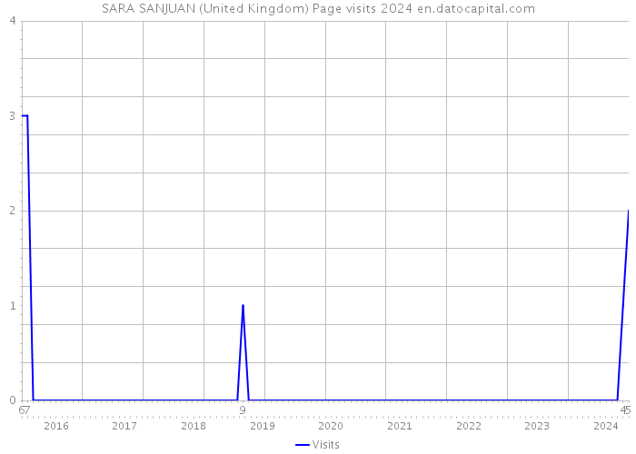 SARA SANJUAN (United Kingdom) Page visits 2024 