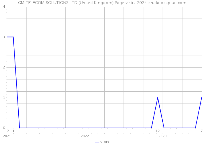 GM TELECOM SOLUTIONS LTD (United Kingdom) Page visits 2024 