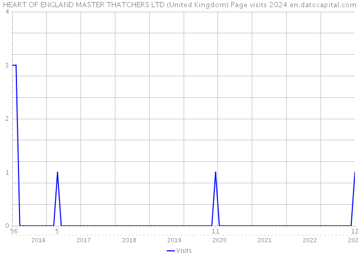 HEART OF ENGLAND MASTER THATCHERS LTD (United Kingdom) Page visits 2024 