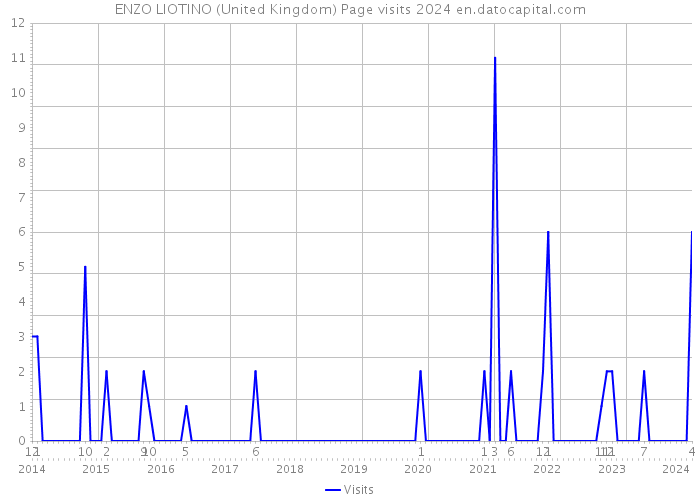 ENZO LIOTINO (United Kingdom) Page visits 2024 