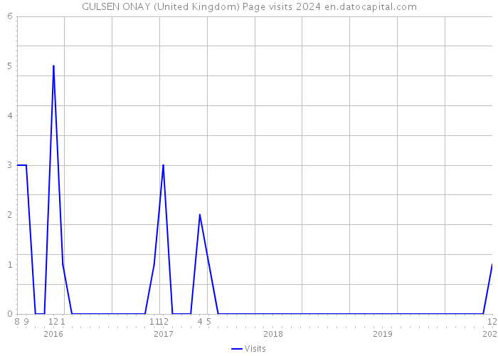 GULSEN ONAY (United Kingdom) Page visits 2024 