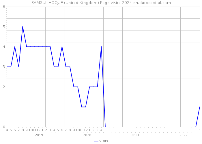 SAMSUL HOQUE (United Kingdom) Page visits 2024 