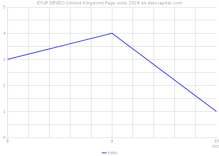 EYUP DEVECI (United Kingdom) Page visits 2024 
