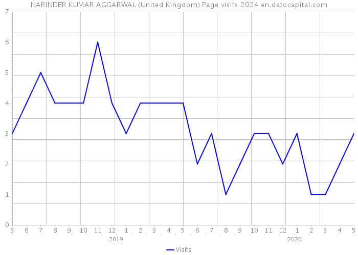 NARINDER KUMAR AGGARWAL (United Kingdom) Page visits 2024 
