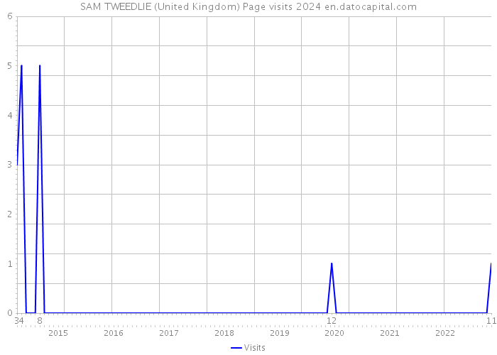 SAM TWEEDLIE (United Kingdom) Page visits 2024 