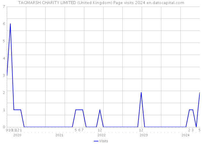 TAGMARSH CHARITY LIMITED (United Kingdom) Page visits 2024 