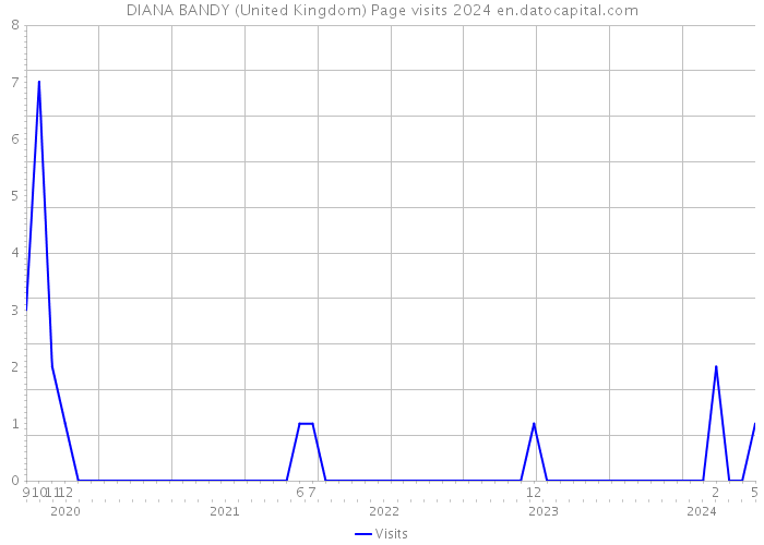 DIANA BANDY (United Kingdom) Page visits 2024 