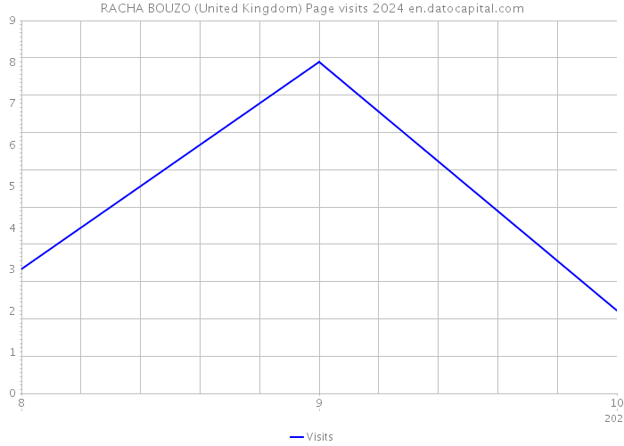 RACHA BOUZO (United Kingdom) Page visits 2024 