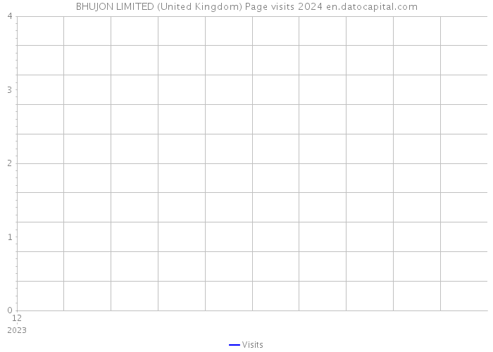 BHUJON LIMITED (United Kingdom) Page visits 2024 