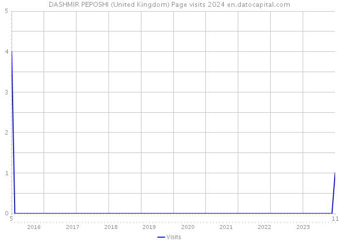 DASHMIR PEPOSHI (United Kingdom) Page visits 2024 