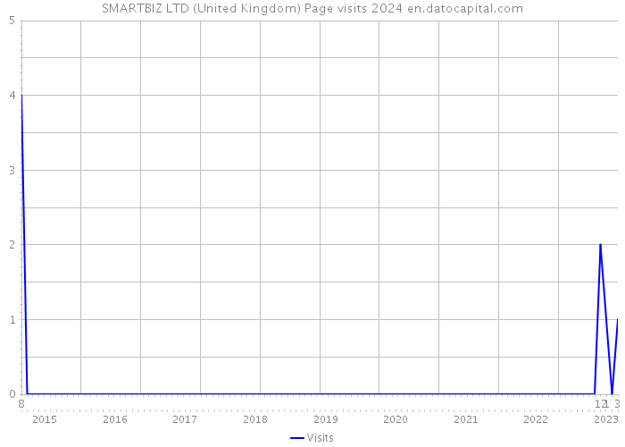 SMARTBIZ LTD (United Kingdom) Page visits 2024 