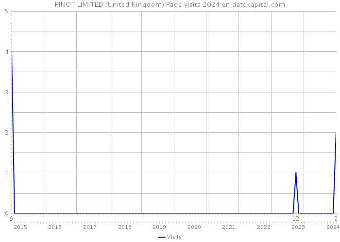 PINOT LIMITED (United Kingdom) Page visits 2024 