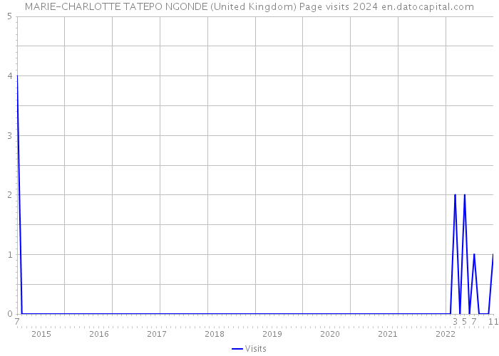 MARIE-CHARLOTTE TATEPO NGONDE (United Kingdom) Page visits 2024 