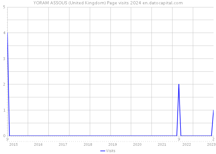 YORAM ASSOUS (United Kingdom) Page visits 2024 