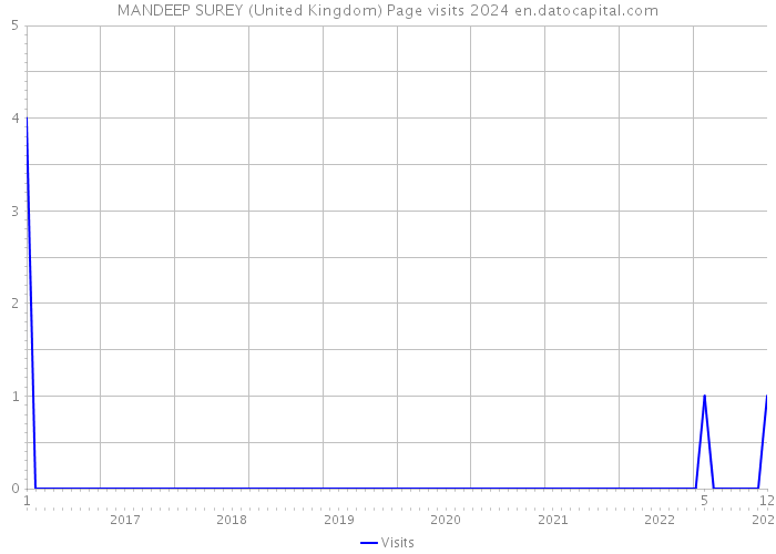 MANDEEP SUREY (United Kingdom) Page visits 2024 