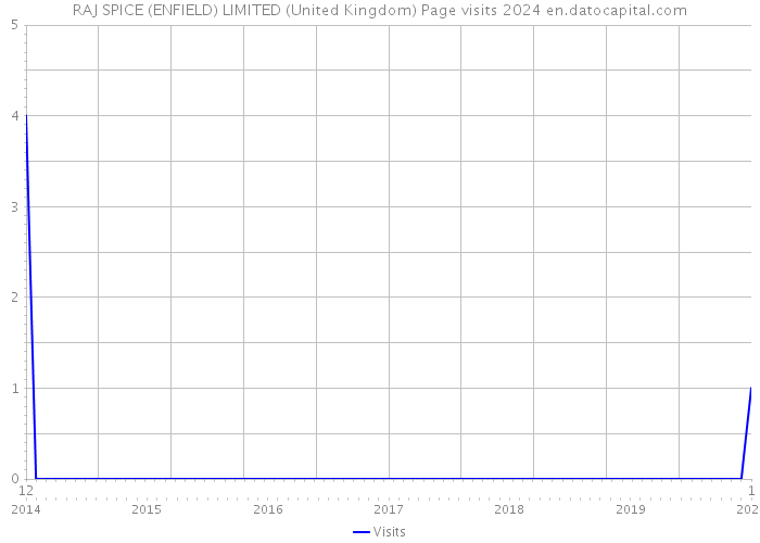 RAJ SPICE (ENFIELD) LIMITED (United Kingdom) Page visits 2024 