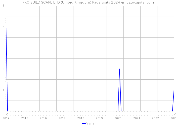 PRO BUILD SCAPE LTD (United Kingdom) Page visits 2024 