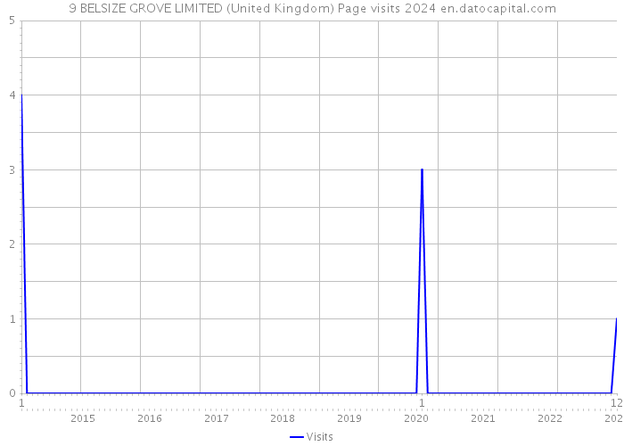 9 BELSIZE GROVE LIMITED (United Kingdom) Page visits 2024 