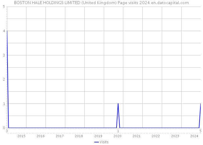 BOSTON HALE HOLDINGS LIMITED (United Kingdom) Page visits 2024 