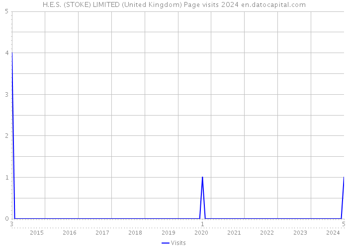 H.E.S. (STOKE) LIMITED (United Kingdom) Page visits 2024 