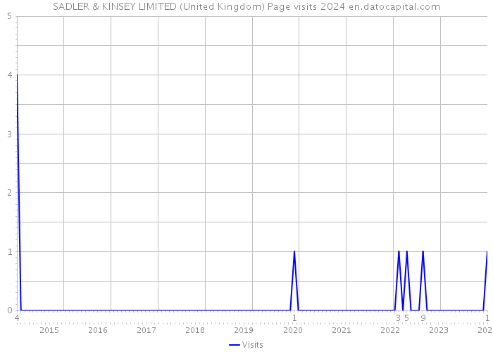 SADLER & KINSEY LIMITED (United Kingdom) Page visits 2024 