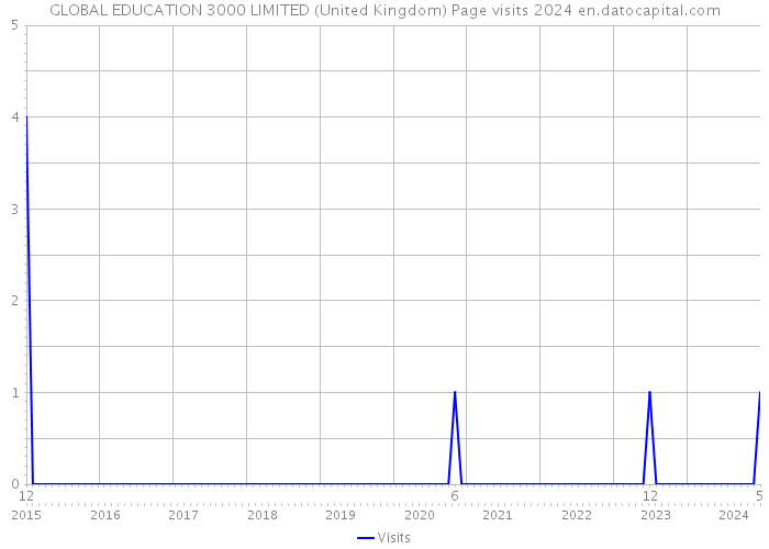 GLOBAL EDUCATION 3000 LIMITED (United Kingdom) Page visits 2024 