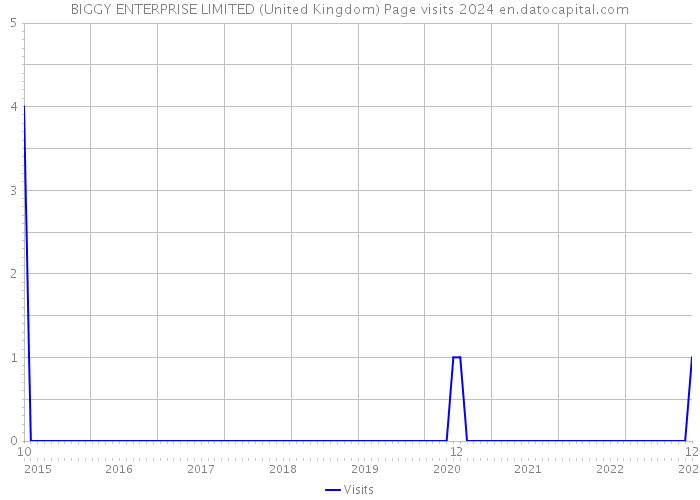 BIGGY ENTERPRISE LIMITED (United Kingdom) Page visits 2024 
