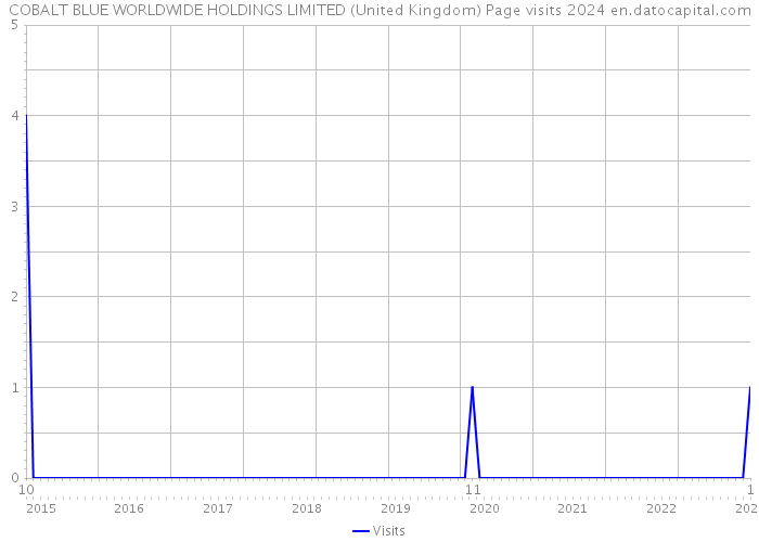 COBALT BLUE WORLDWIDE HOLDINGS LIMITED (United Kingdom) Page visits 2024 