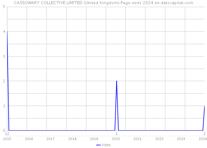 CASSOWARY COLLECTIVE LIMITED (United Kingdom) Page visits 2024 