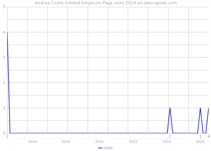 Andrea Comis (United Kingdom) Page visits 2024 