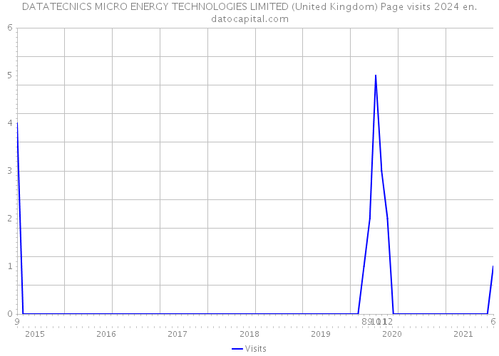 DATATECNICS MICRO ENERGY TECHNOLOGIES LIMITED (United Kingdom) Page visits 2024 
