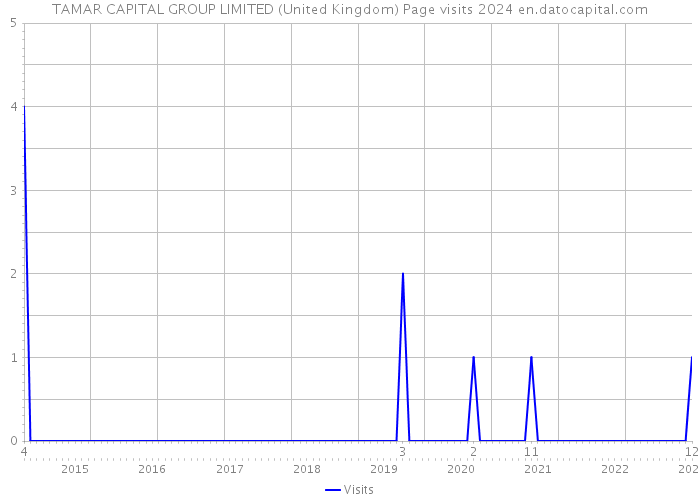 TAMAR CAPITAL GROUP LIMITED (United Kingdom) Page visits 2024 