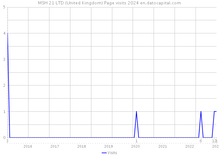 MSH 21 LTD (United Kingdom) Page visits 2024 