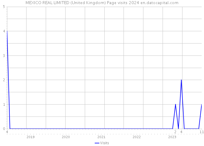 MEXICO REAL LIMITED (United Kingdom) Page visits 2024 